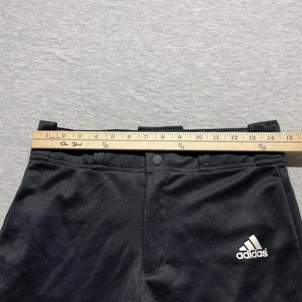 Adidas Aeroready Baseball Pants Mens Small Black Moisture Wicking Straight Leg